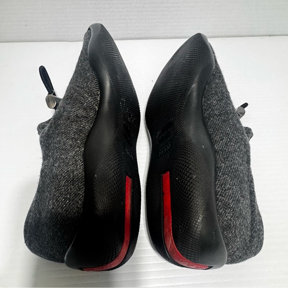 Prada Gray Wool Loafers Casual Shoes Size 36 - Picture 11 of 16